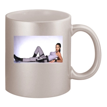 Angelina Jolie 11oz Metallic Silver Mug