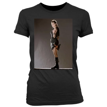 Angelina Jolie Women's Junior Cut Crewneck T-Shirt