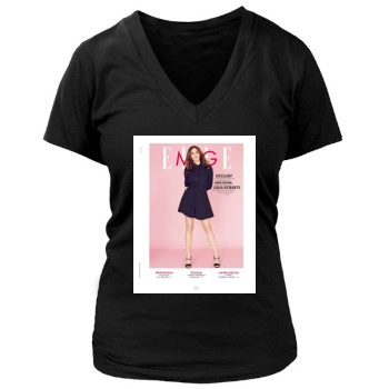 Julia Roberts Women's Deep V-Neck TShirt