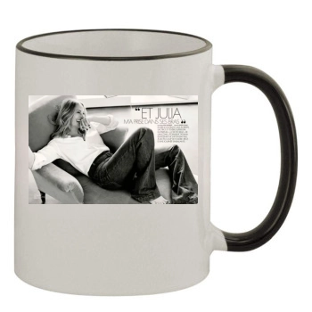 Julia Roberts 11oz Colored Rim & Handle Mug