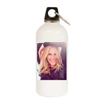 Julia Roberts White Water Bottle With Carabiner