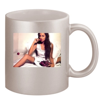 Angelina Jolie 11oz Metallic Silver Mug