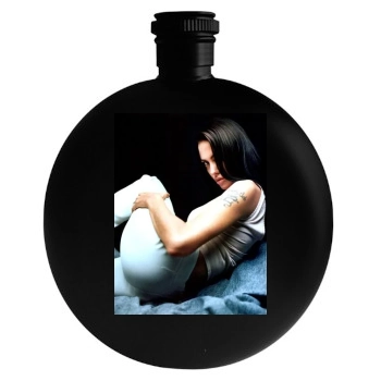 Angelina Jolie Round Flask