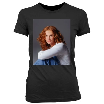 Julia Roberts Women's Junior Cut Crewneck T-Shirt