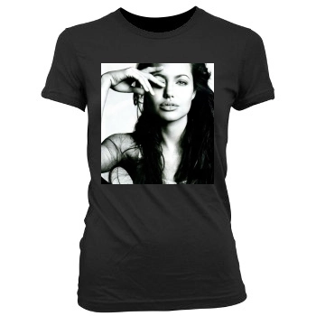 Angelina Jolie Women's Junior Cut Crewneck T-Shirt