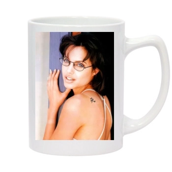 Angelina Jolie 14oz White Statesman Mug