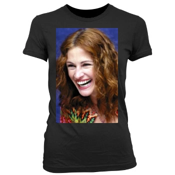 Julia Roberts Women's Junior Cut Crewneck T-Shirt