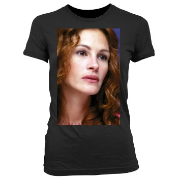 Julia Roberts Women's Junior Cut Crewneck T-Shirt