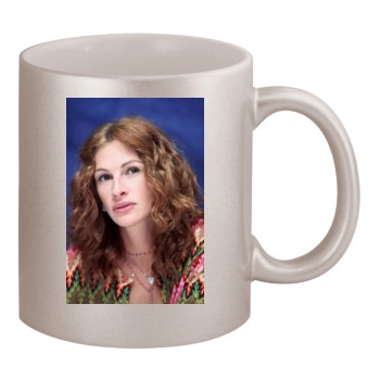 Julia Roberts 11oz Metallic Silver Mug