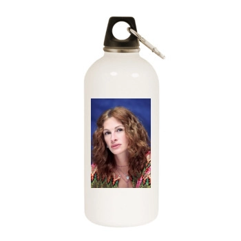 Julia Roberts White Water Bottle With Carabiner