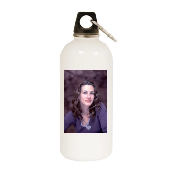 Julia Roberts White Water Bottle With Carabiner