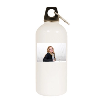 Julia Roberts White Water Bottle With Carabiner