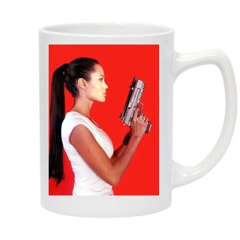 Angelina Jolie 14oz White Statesman Mug