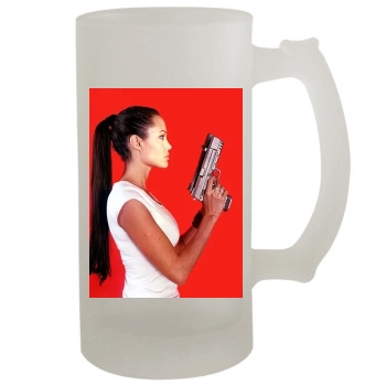 Angelina Jolie 16oz Frosted Beer Stein