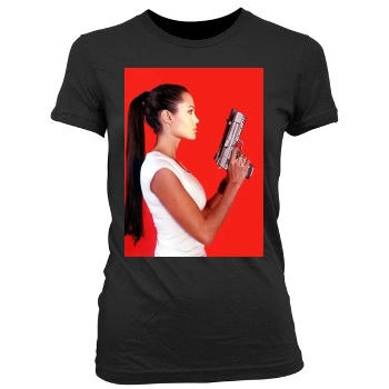 Angelina Jolie Women's Junior Cut Crewneck T-Shirt