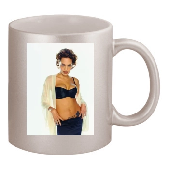 Angelina Jolie 11oz Metallic Silver Mug