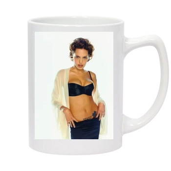 Angelina Jolie 14oz White Statesman Mug