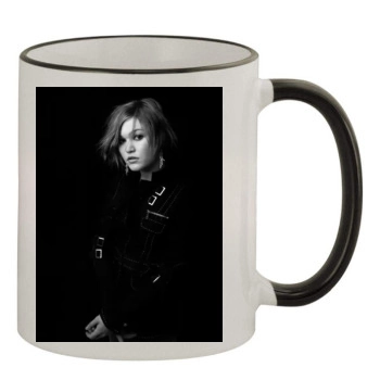 Julia Stiles 11oz Colored Rim & Handle Mug