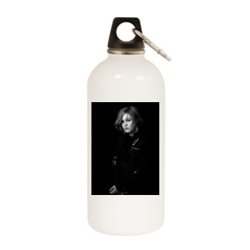 Julia Stiles White Water Bottle With Carabiner