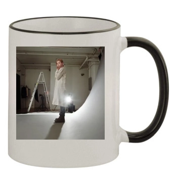 Julia Stiles 11oz Colored Rim & Handle Mug