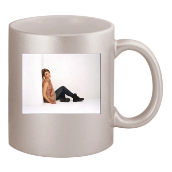 Julia Stiles 11oz Metallic Silver Mug