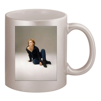 Julia Stiles 11oz Metallic Silver Mug