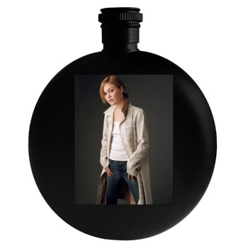 Julia Stiles Round Flask