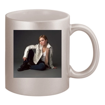 Julia Stiles 11oz Metallic Silver Mug