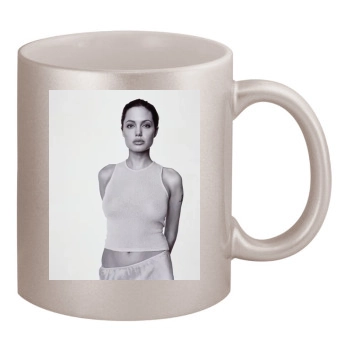 Angelina Jolie 11oz Metallic Silver Mug