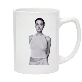 Angelina Jolie 14oz White Statesman Mug