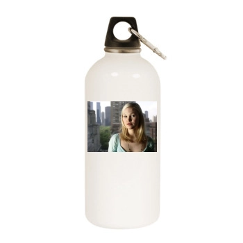 Julia Stiles White Water Bottle With Carabiner