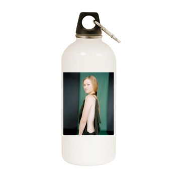 Julia Stiles White Water Bottle With Carabiner