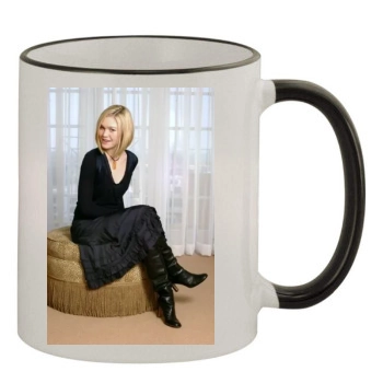 Julia Stiles 11oz Colored Rim & Handle Mug