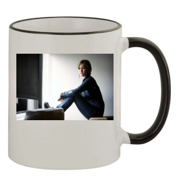 Julia Stiles 11oz Colored Rim & Handle Mug