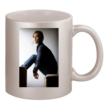 Julia Stiles 11oz Metallic Silver Mug