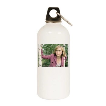 Julia Stiles White Water Bottle With Carabiner