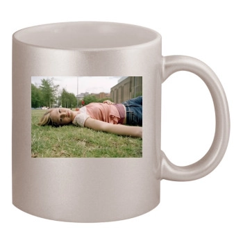 Julia Stiles 11oz Metallic Silver Mug