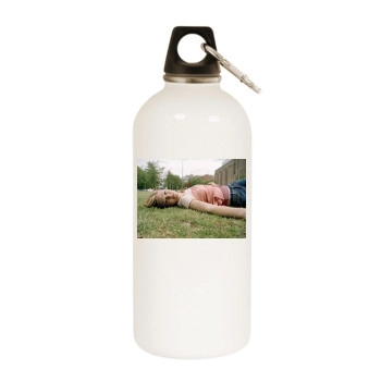 Julia Stiles White Water Bottle With Carabiner