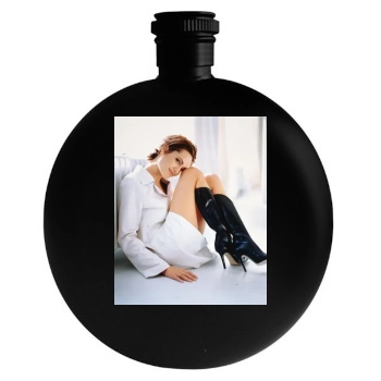 Angelina Jolie Round Flask