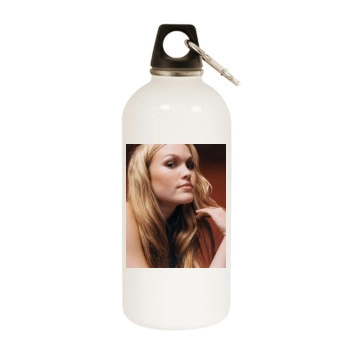 Julia Stiles White Water Bottle With Carabiner