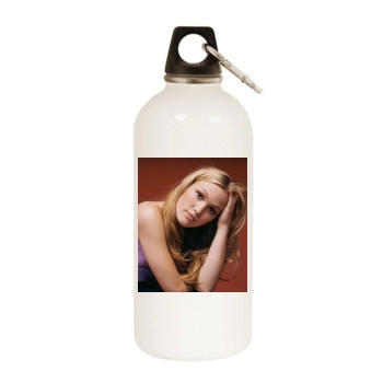 Julia Stiles White Water Bottle With Carabiner