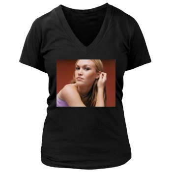 Julia Stiles Women's Deep V-Neck TShirt