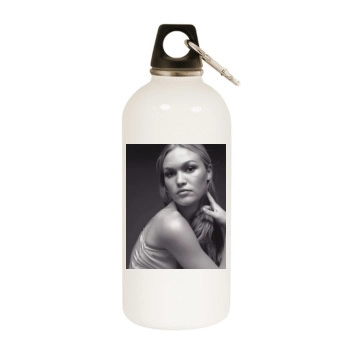 Julia Stiles White Water Bottle With Carabiner