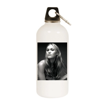 Julia Stiles White Water Bottle With Carabiner