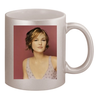 Julia Stiles 11oz Metallic Silver Mug