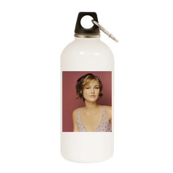 Julia Stiles White Water Bottle With Carabiner