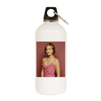 Julia Stiles White Water Bottle With Carabiner