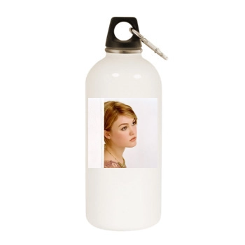 Julia Stiles White Water Bottle With Carabiner