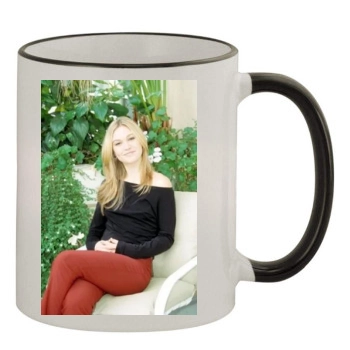 Julia Stiles 11oz Colored Rim & Handle Mug