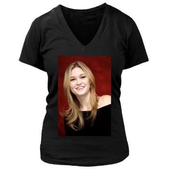 Julia Stiles Women's Deep V-Neck TShirt